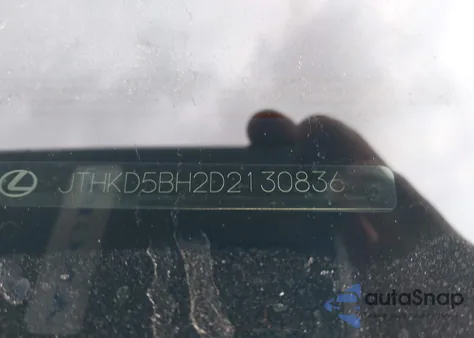 2013 Lexus Ct 200H из США, поврежденный, VIN JTHKD5BH2D2130836